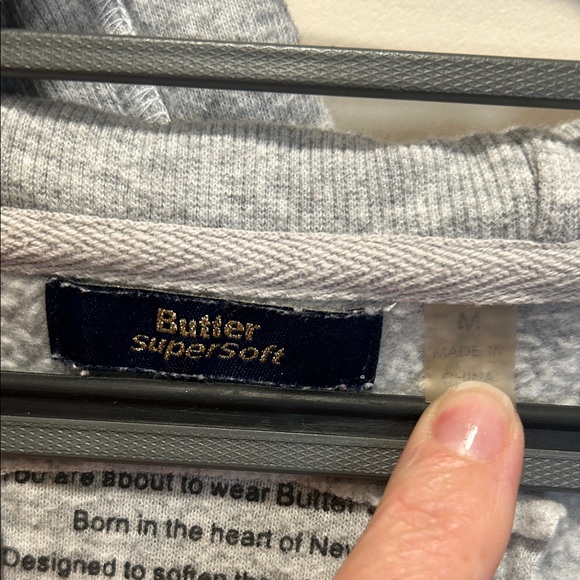 Butter Gray Peace Sign Sweat Suit Set - Picture 2 of 7